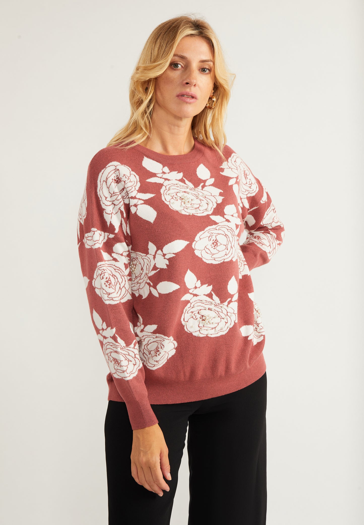 Albee Women's Sweater With Pearls