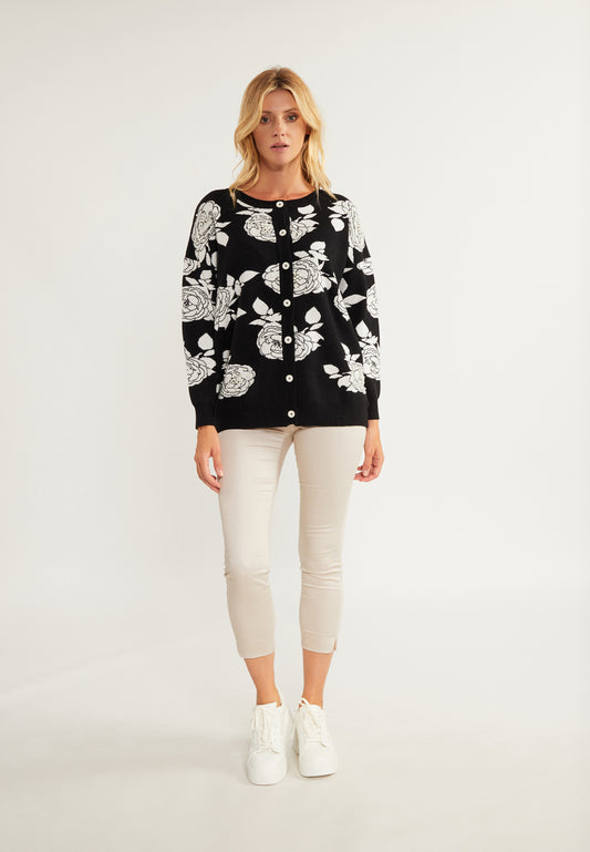 Jeona Women's Cardigan With Pearls