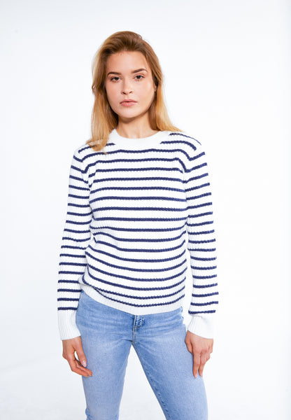 Damski sweter dzianina DreiMaster Maritim