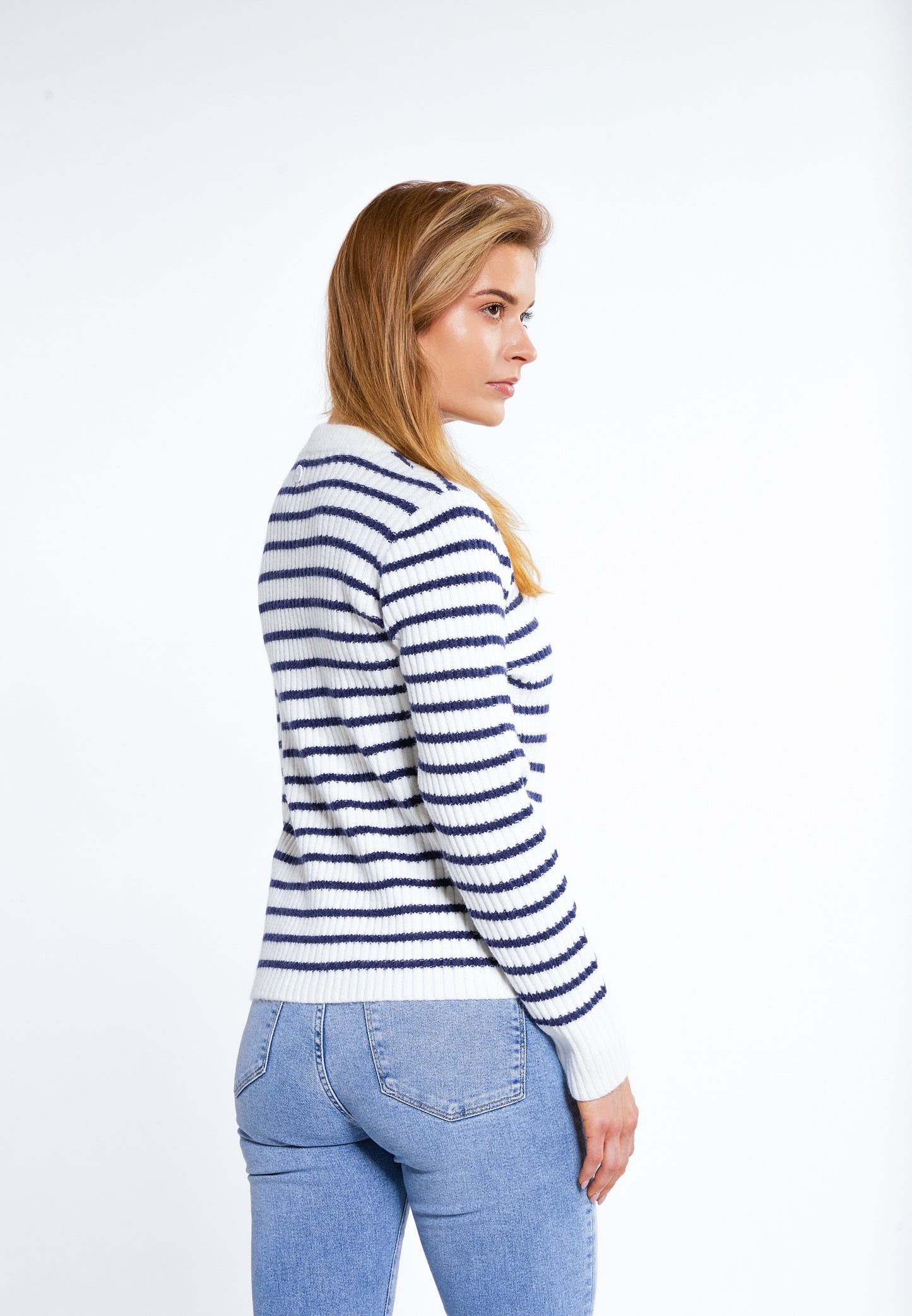 Damski sweter dzianina DreiMaster Maritim