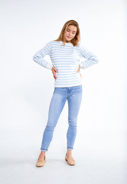 Damski sweter dzianina DreiMaster Maritim