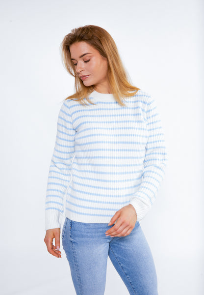 Damski sweter dzianina DreiMaster Maritim