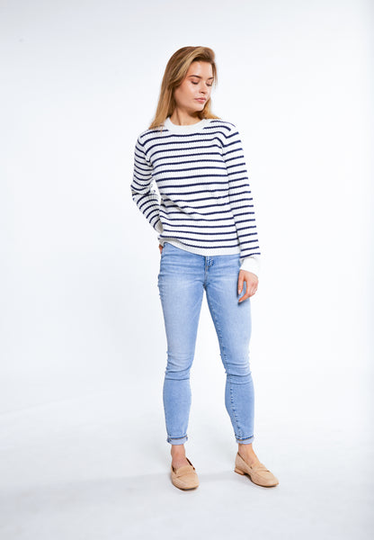 Damski sweter dzianina DreiMaster Maritim