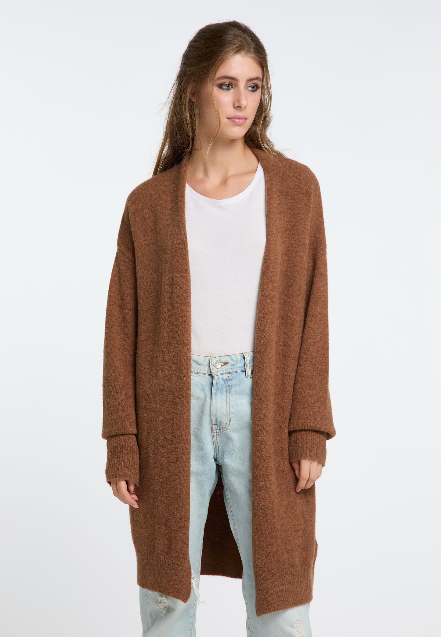 IZIA Women's Long Knit Cardigan