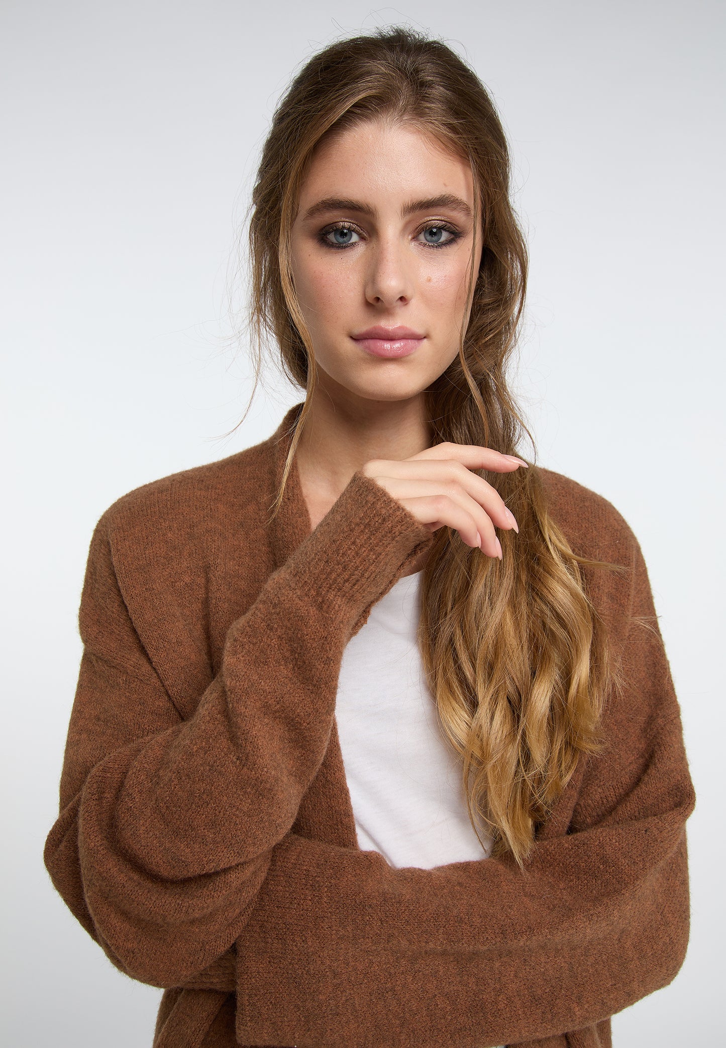 IZIA Women's Long Knit Cardigan