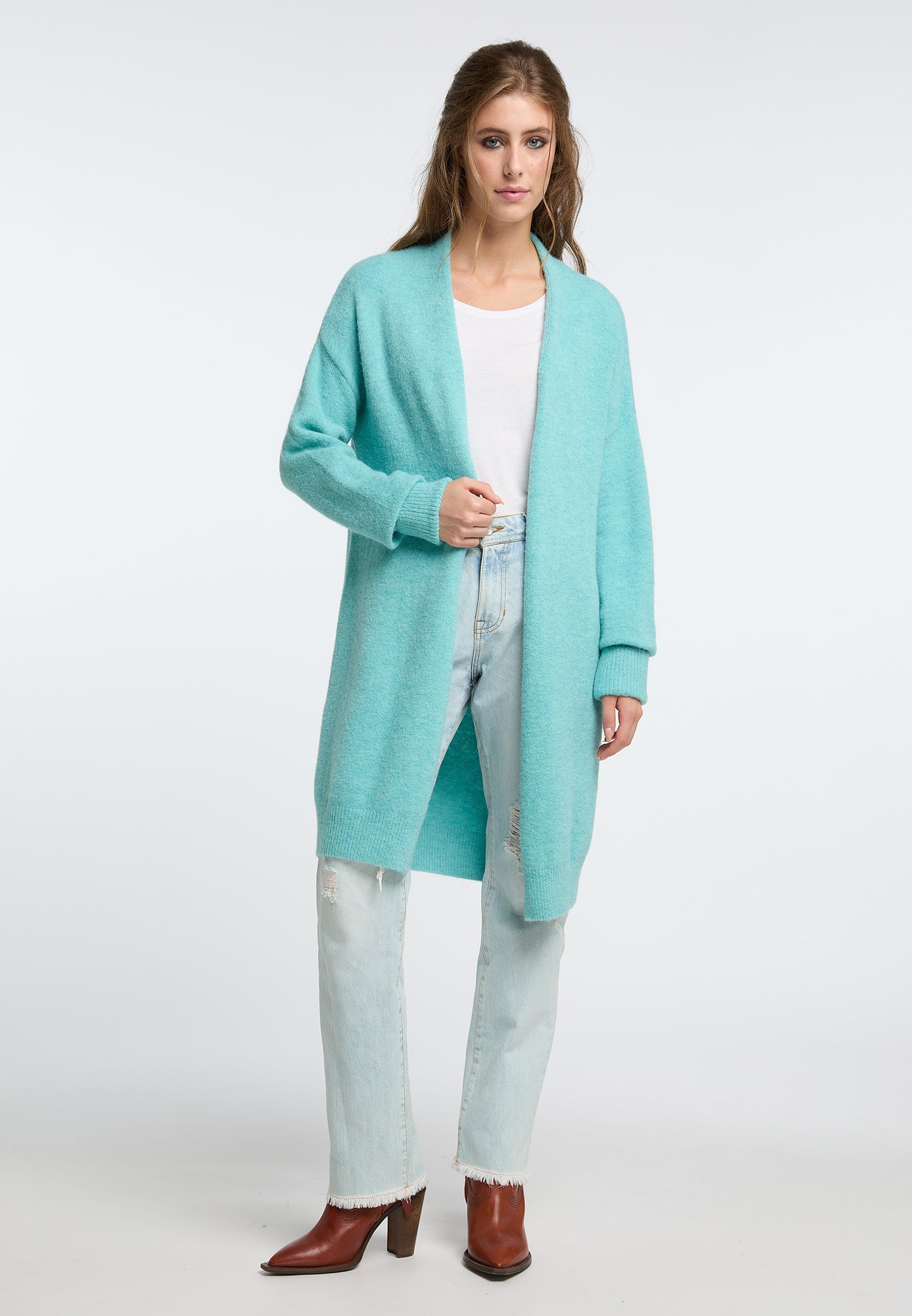 IZIA Women's Long Knit Cardigan