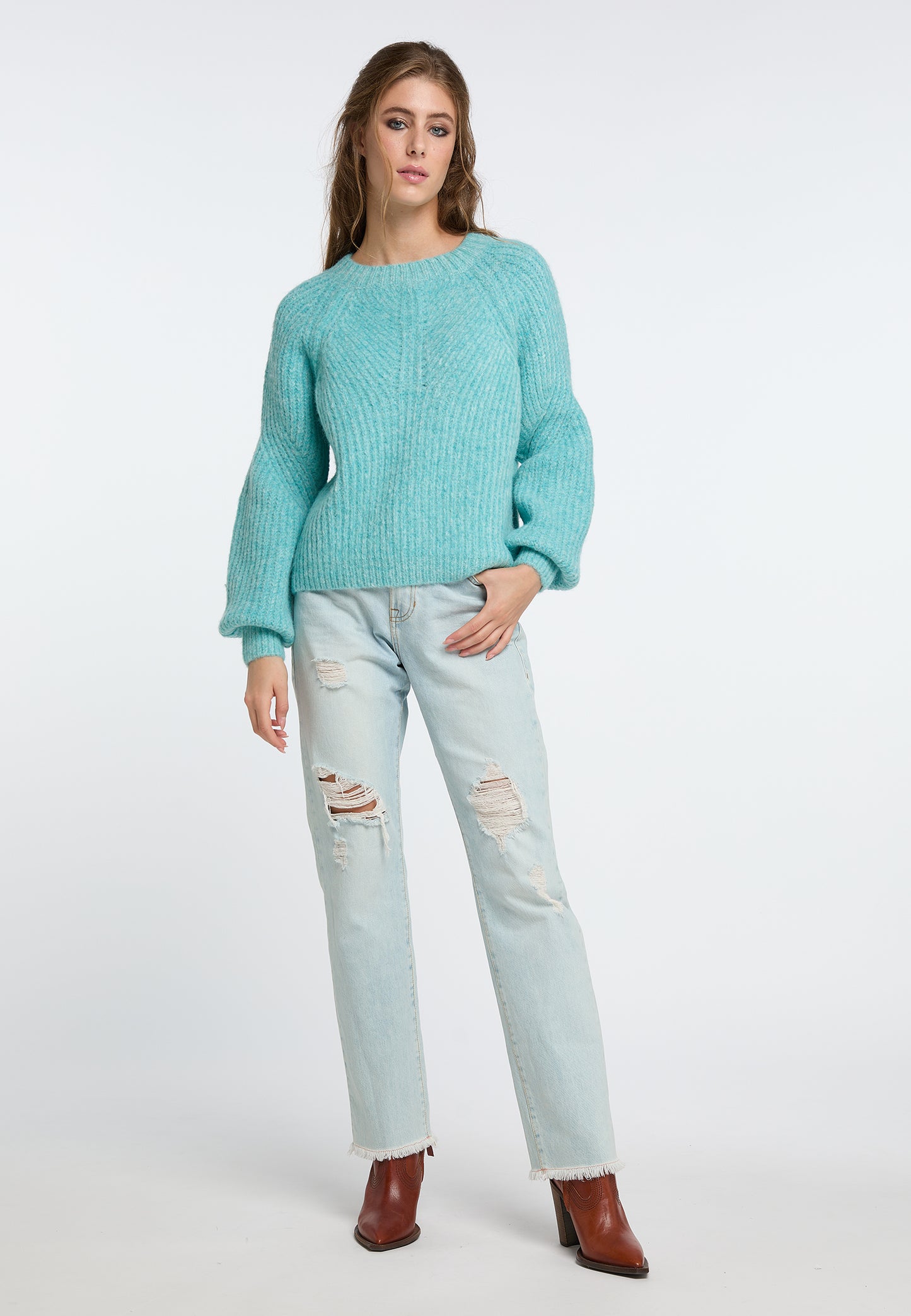 IZIA Damen-Strickpullover