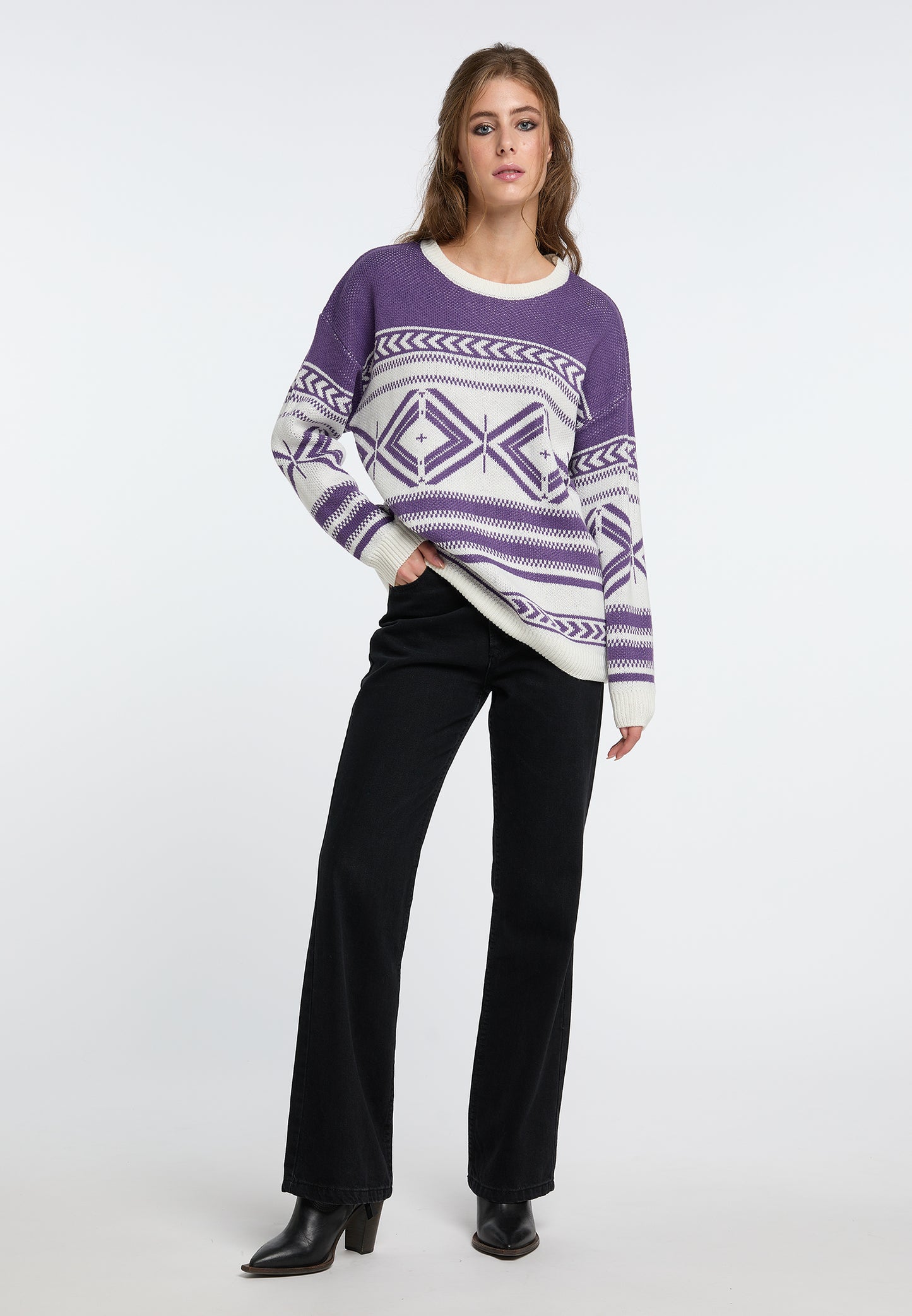 IZIA Damen-Strickpullover