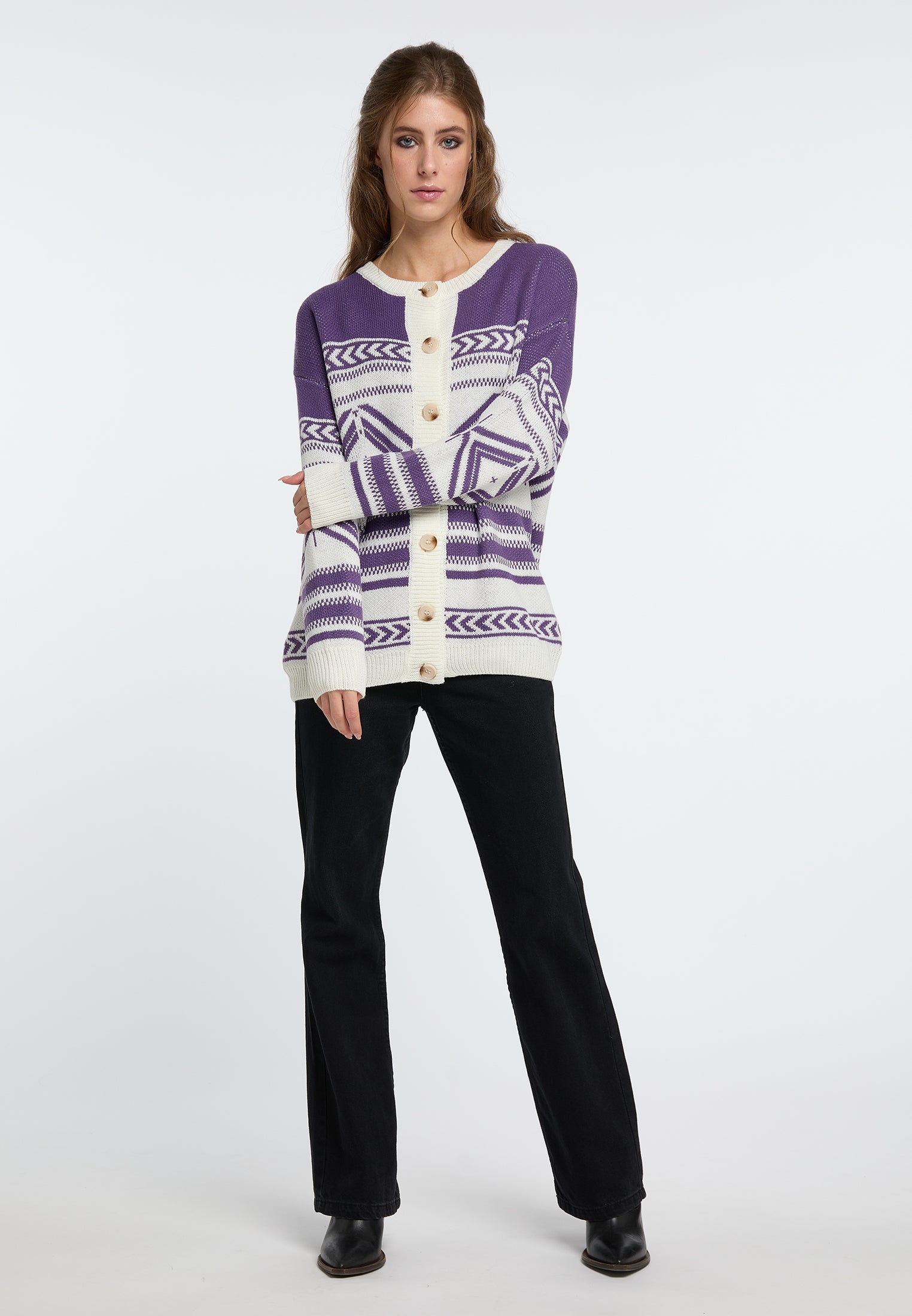 IZIA Damen Strickjacke