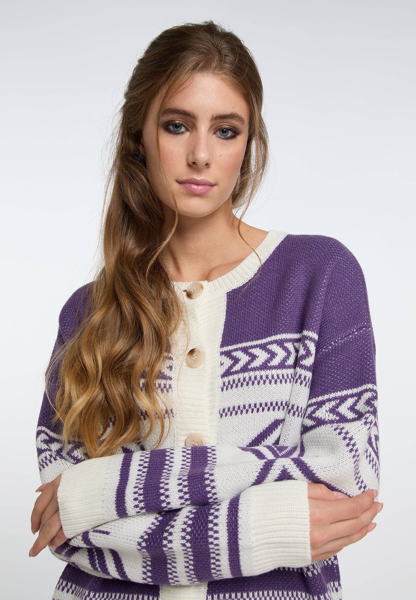 IZIA Damen Strickjacke