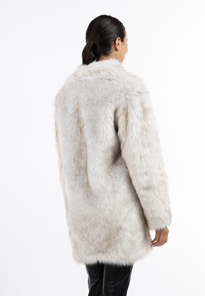 faina Faux Fur Mantel