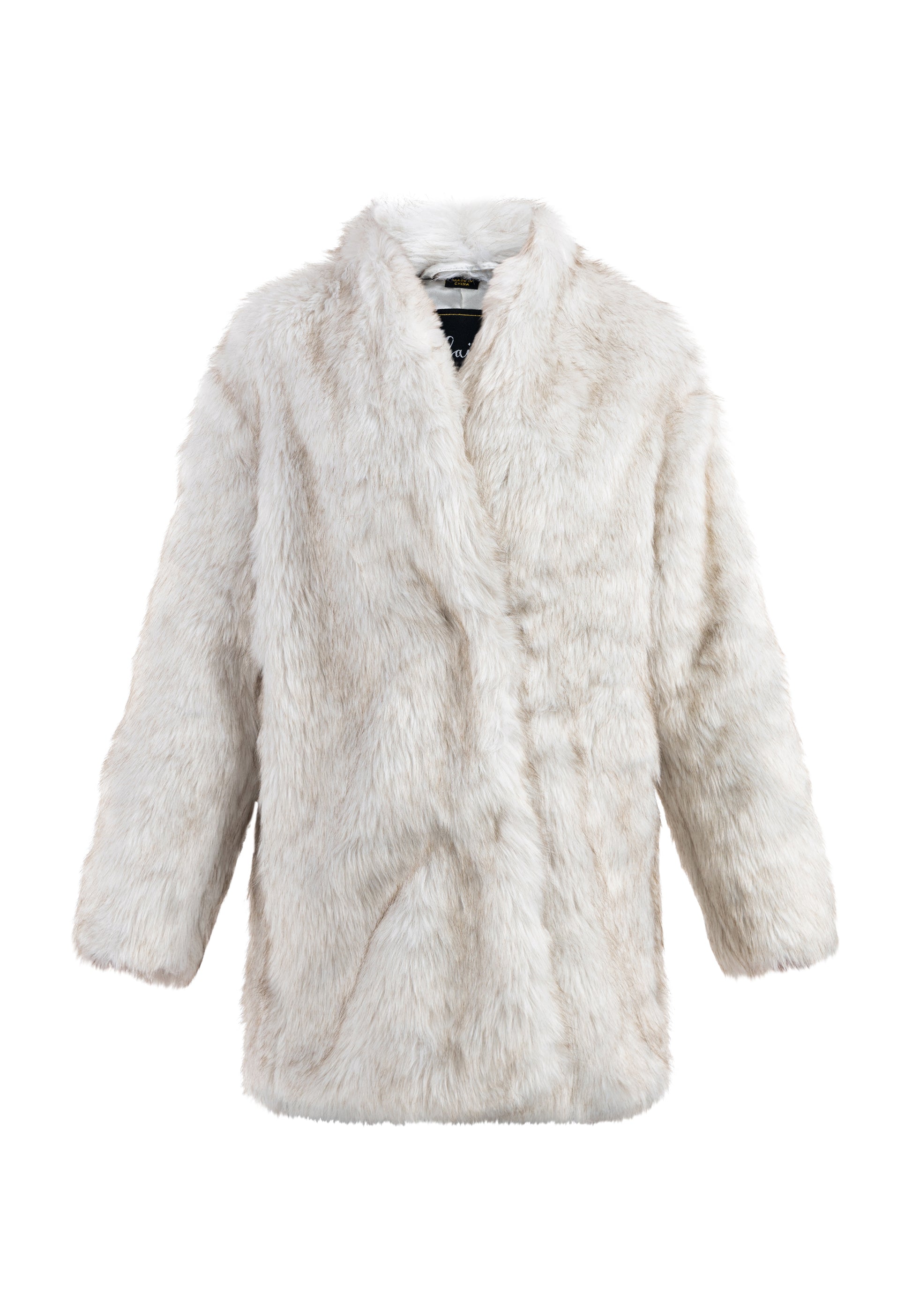 faina Faux Fur Mantel