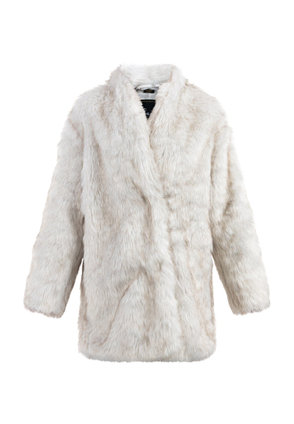 faina Faux Fur Mantel