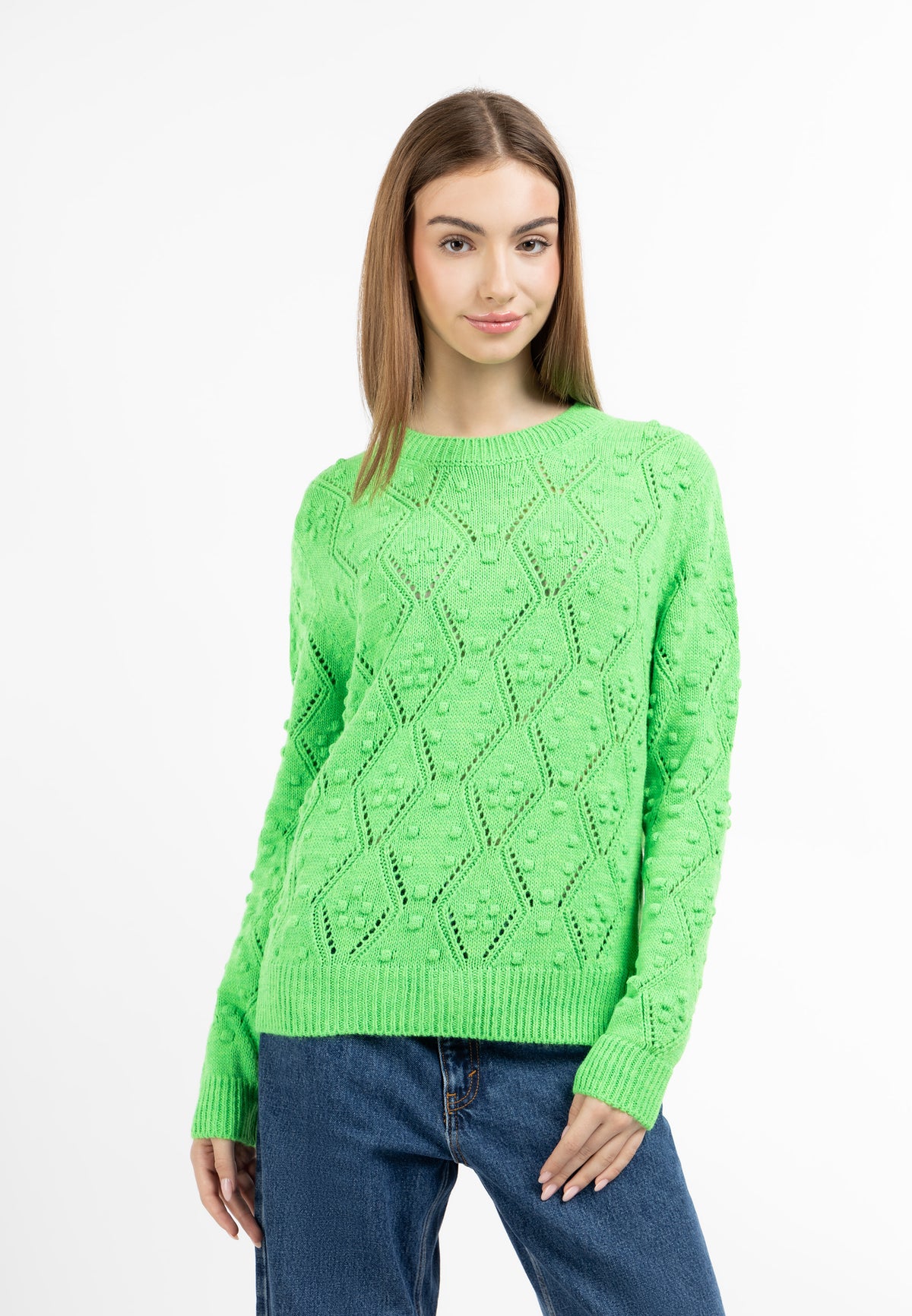myMo Damen-Strickpullover