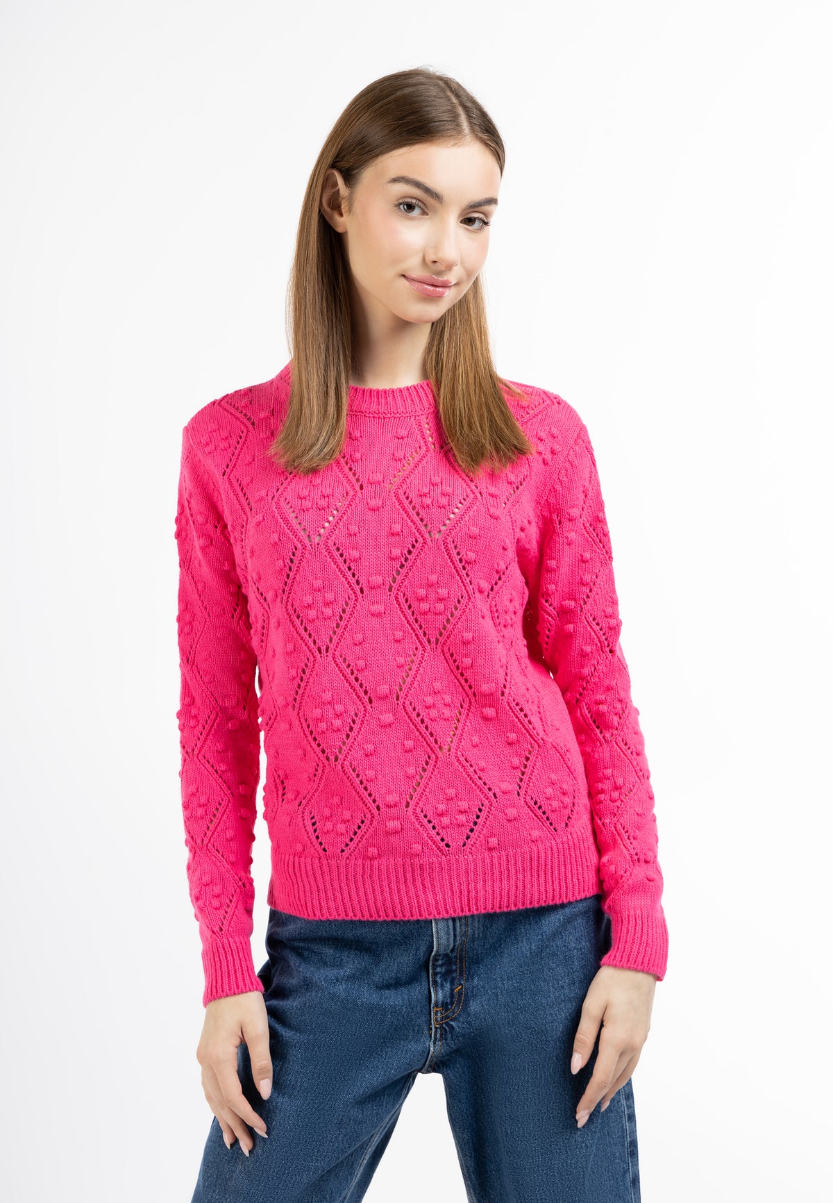 myMo Damen-Strickpullover