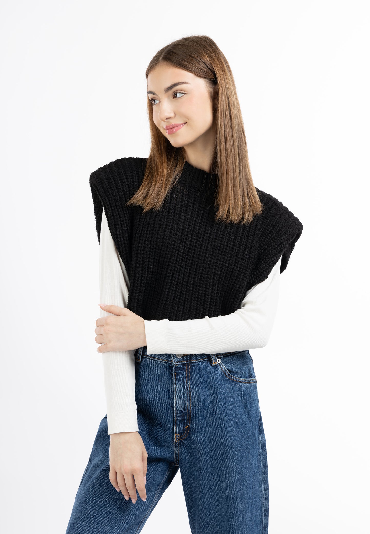 myMo Pullover-Weste für Damen
