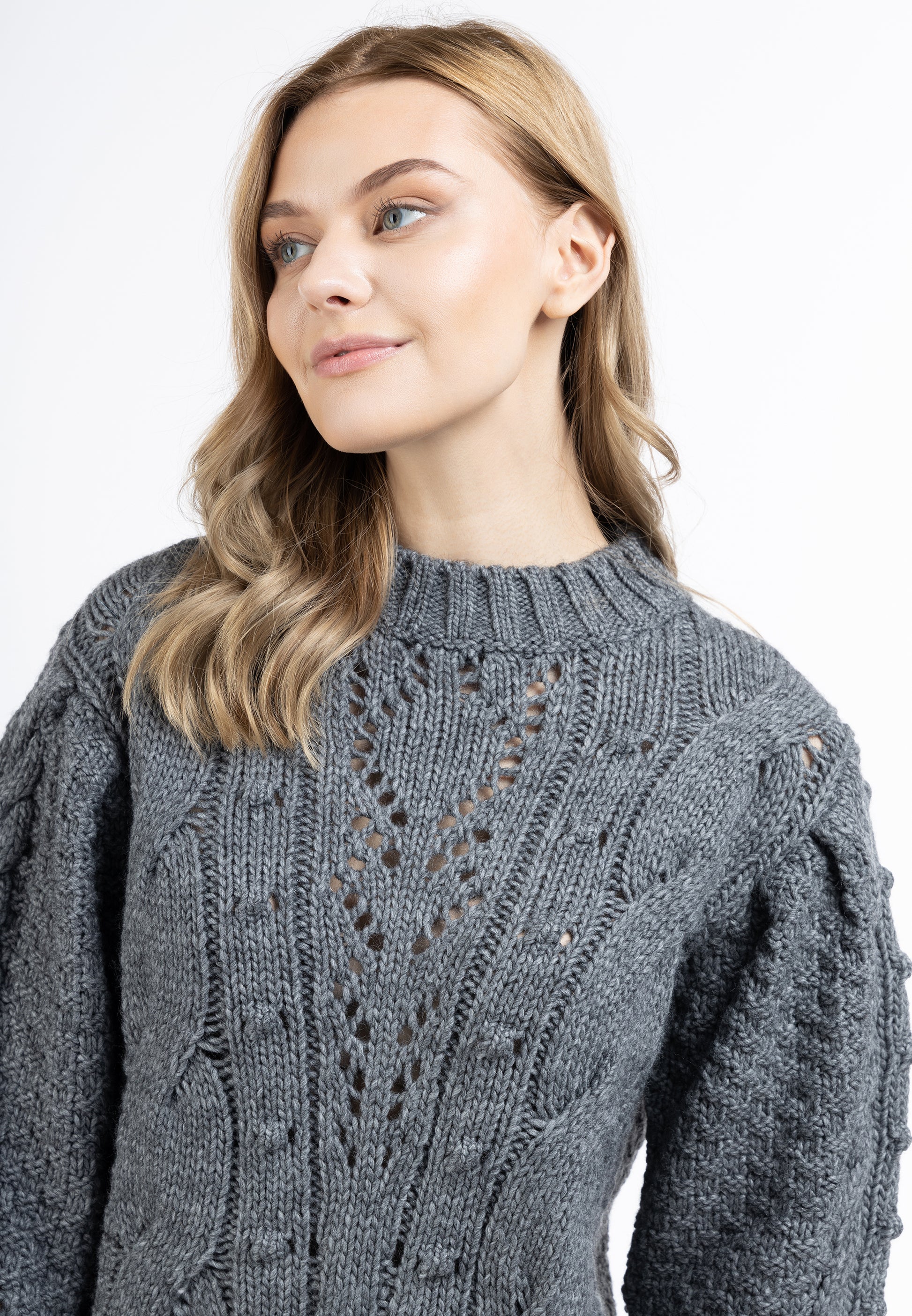 Damski sweter dzianina DreiMaster vintage