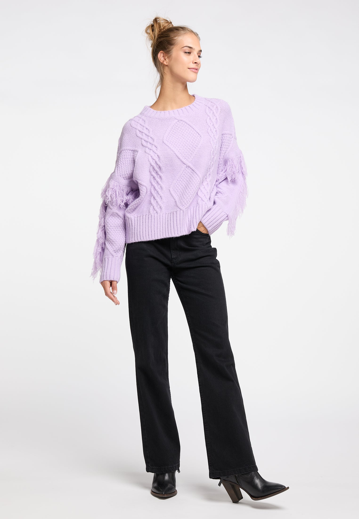IZIA Damen-Strickpullover