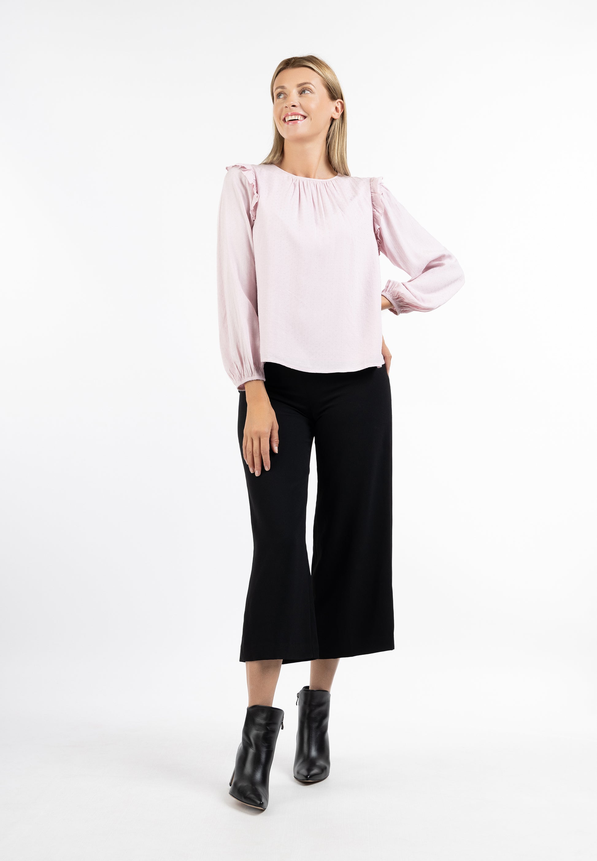 Albee Women's Classic Long Sleeve Blouse