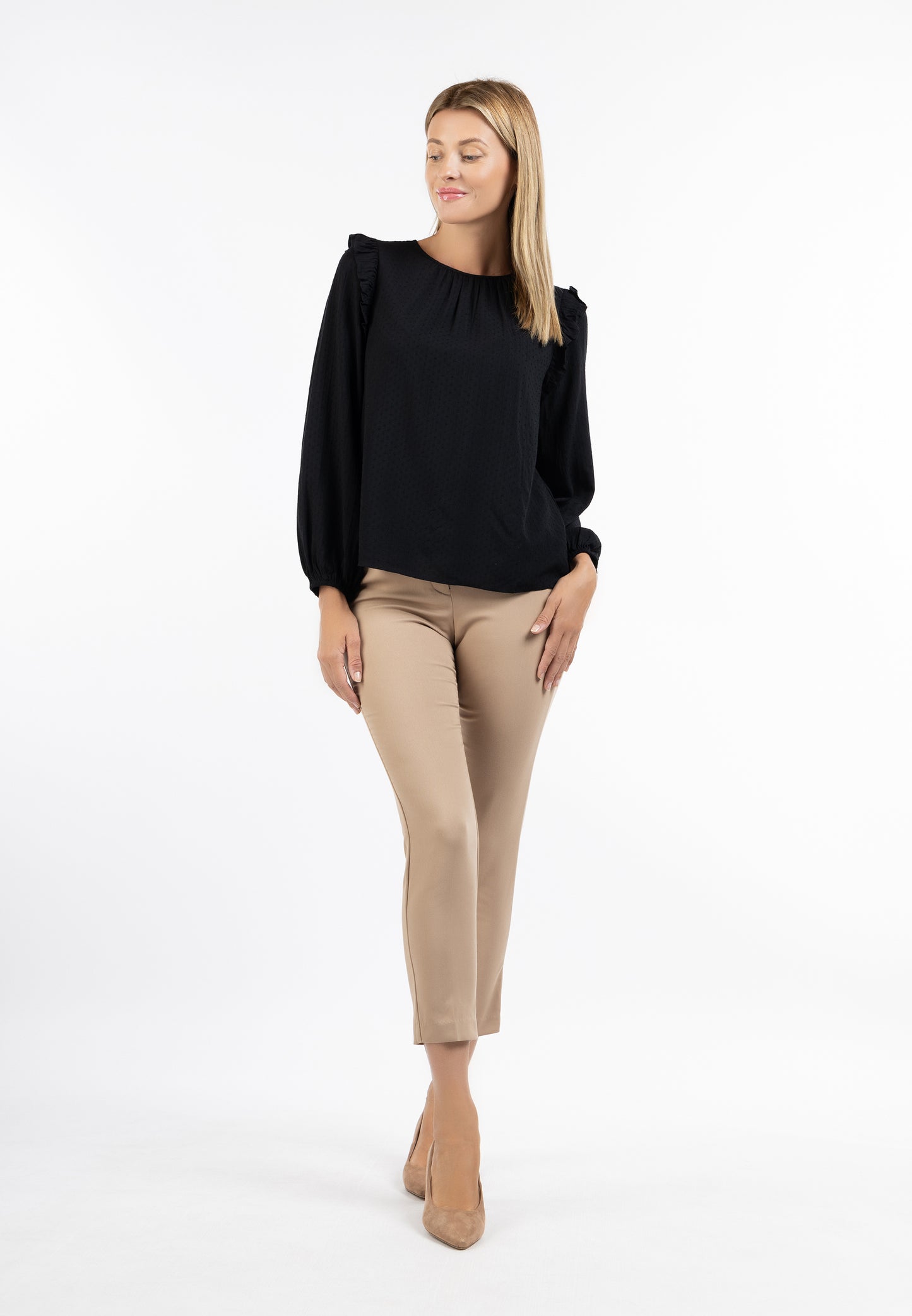 Albee Women's Classic Long Sleeve Blouse
