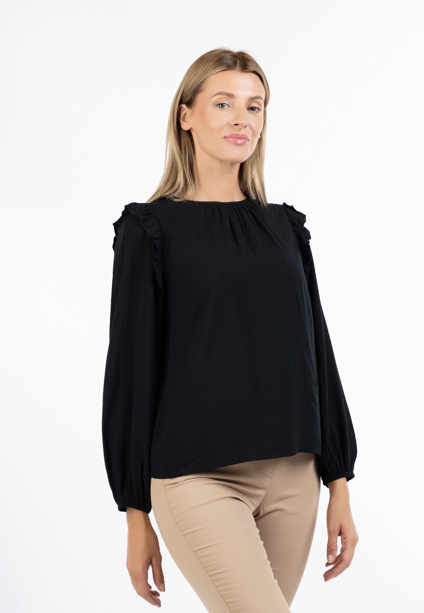 Albee Women's Classic Long Sleeve Blouse