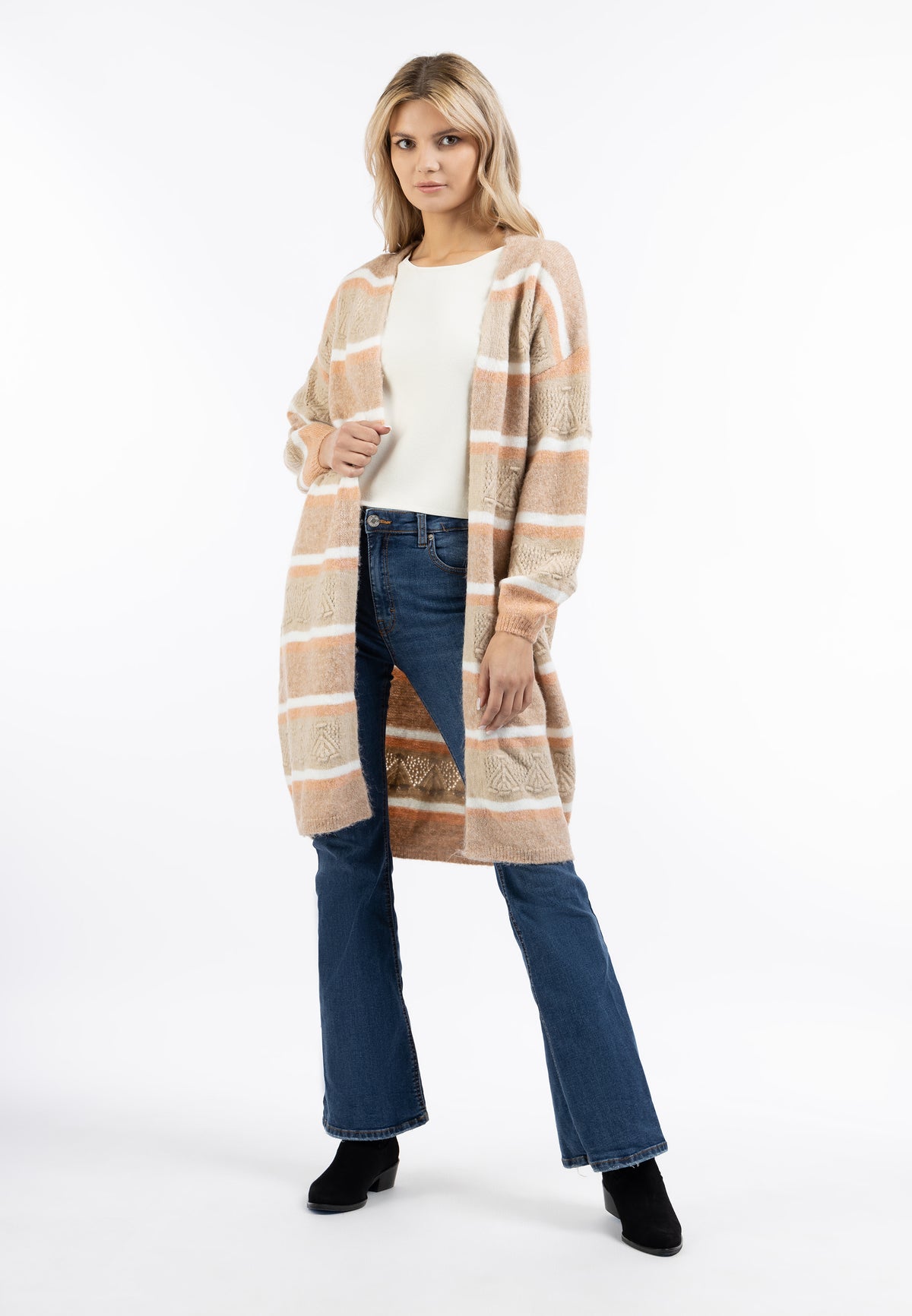 Basuto Women's Knit Long Cardigan