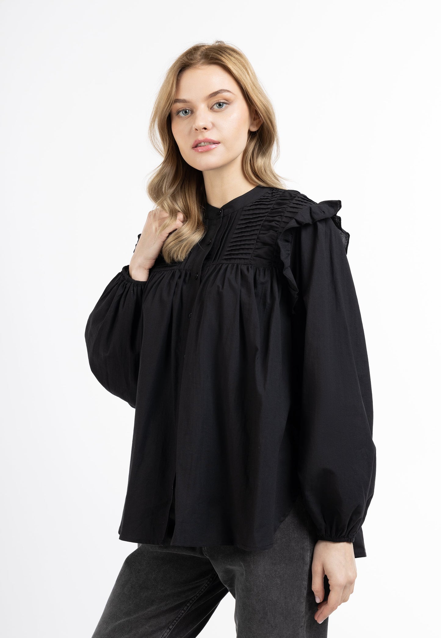 Dreimaster vintage Women's Long Sleeve Blouse