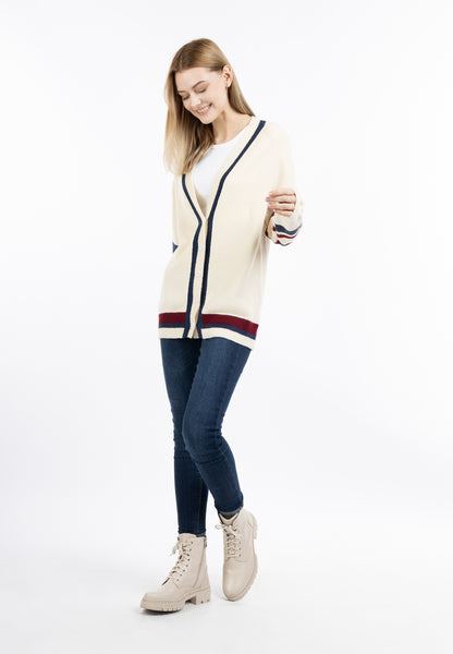 DreiMaster Maritim Damen Strickjacke mit Knopf