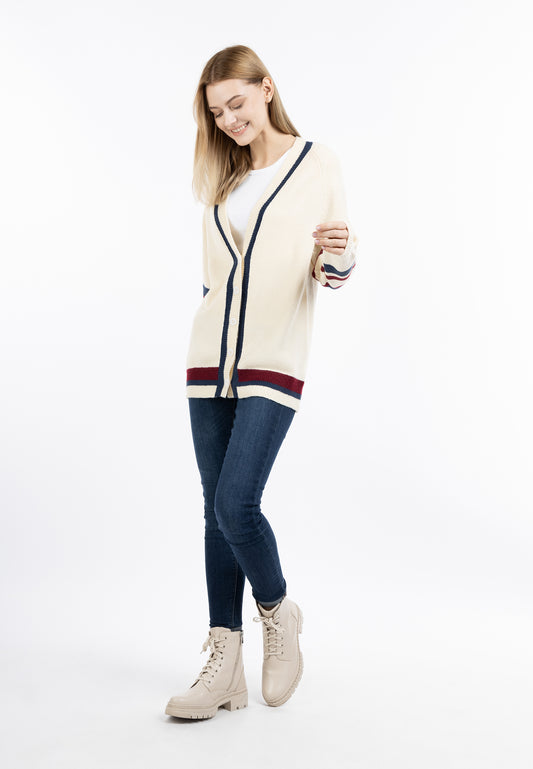 DreiMaster Maritim Damen Strickjacke mit Knopf