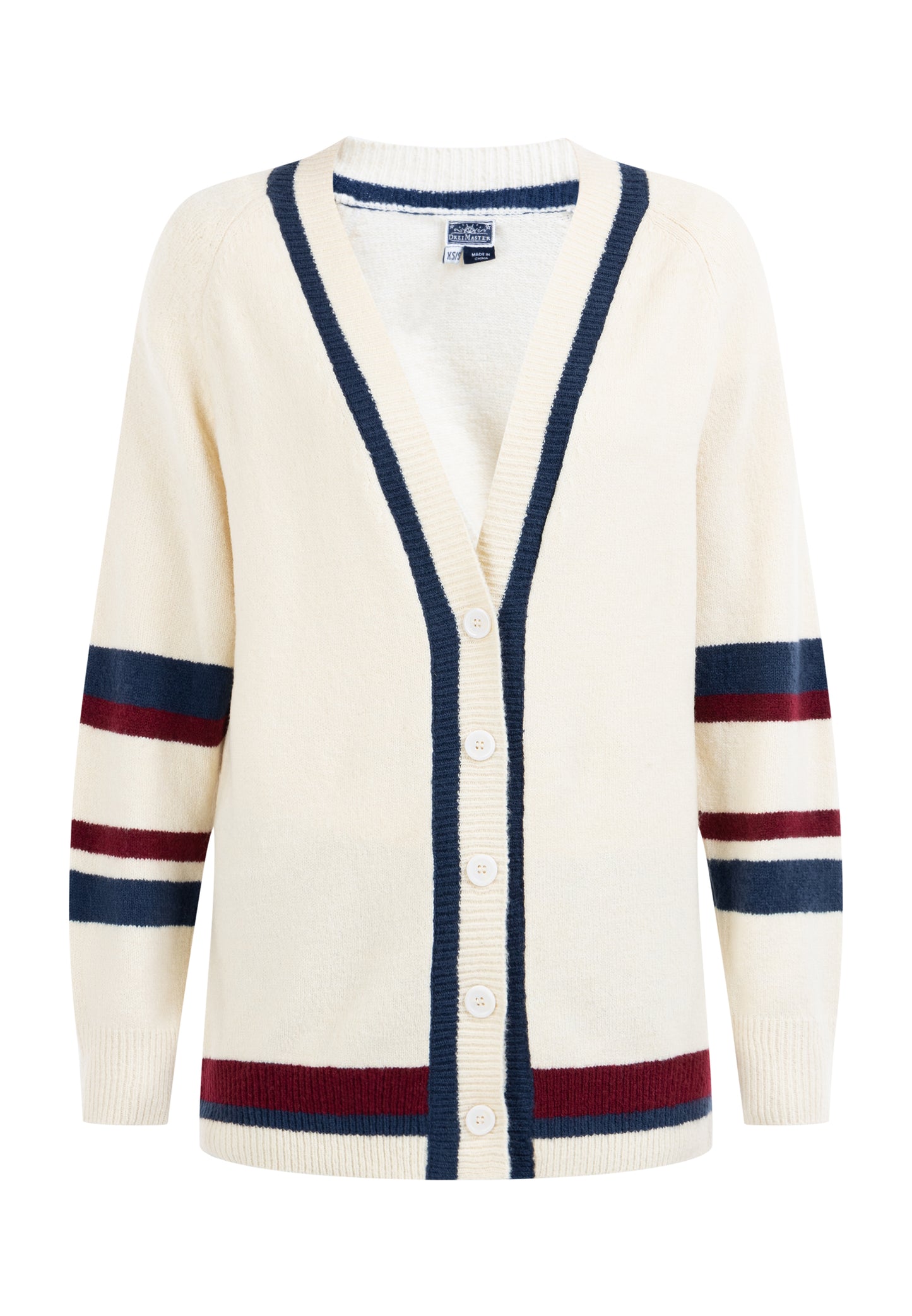 DreiMaster Maritim Damen Strickjacke mit Knopf