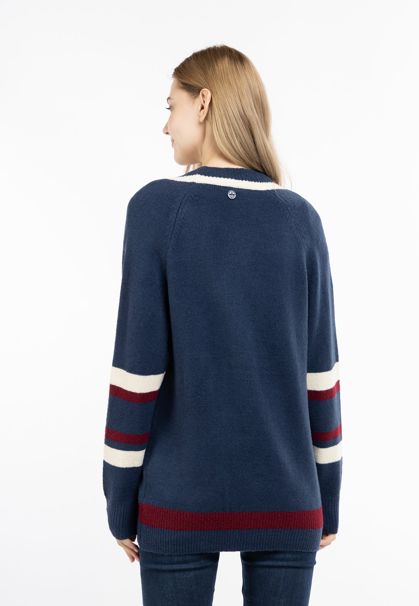 DreiMaster Maritim Damen Strickjacke mit Knopf