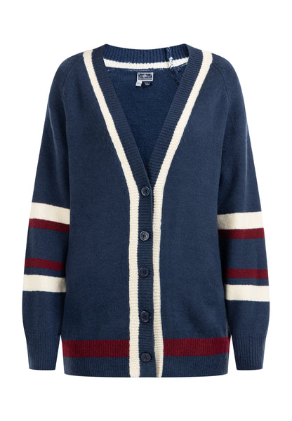 DreiMaster Maritim Damen Strickjacke mit Knopf