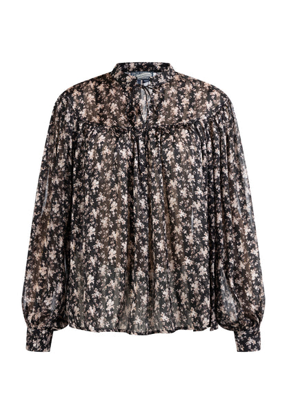 DreiMaster Vintage Damen Bluse mit langen Ärmeln
