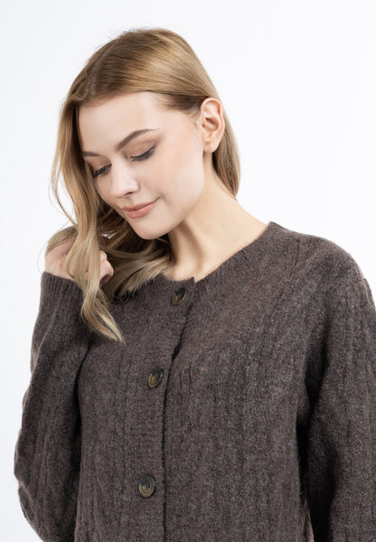 DreiMaster Vintage Damen Strickjacke mit Knopf