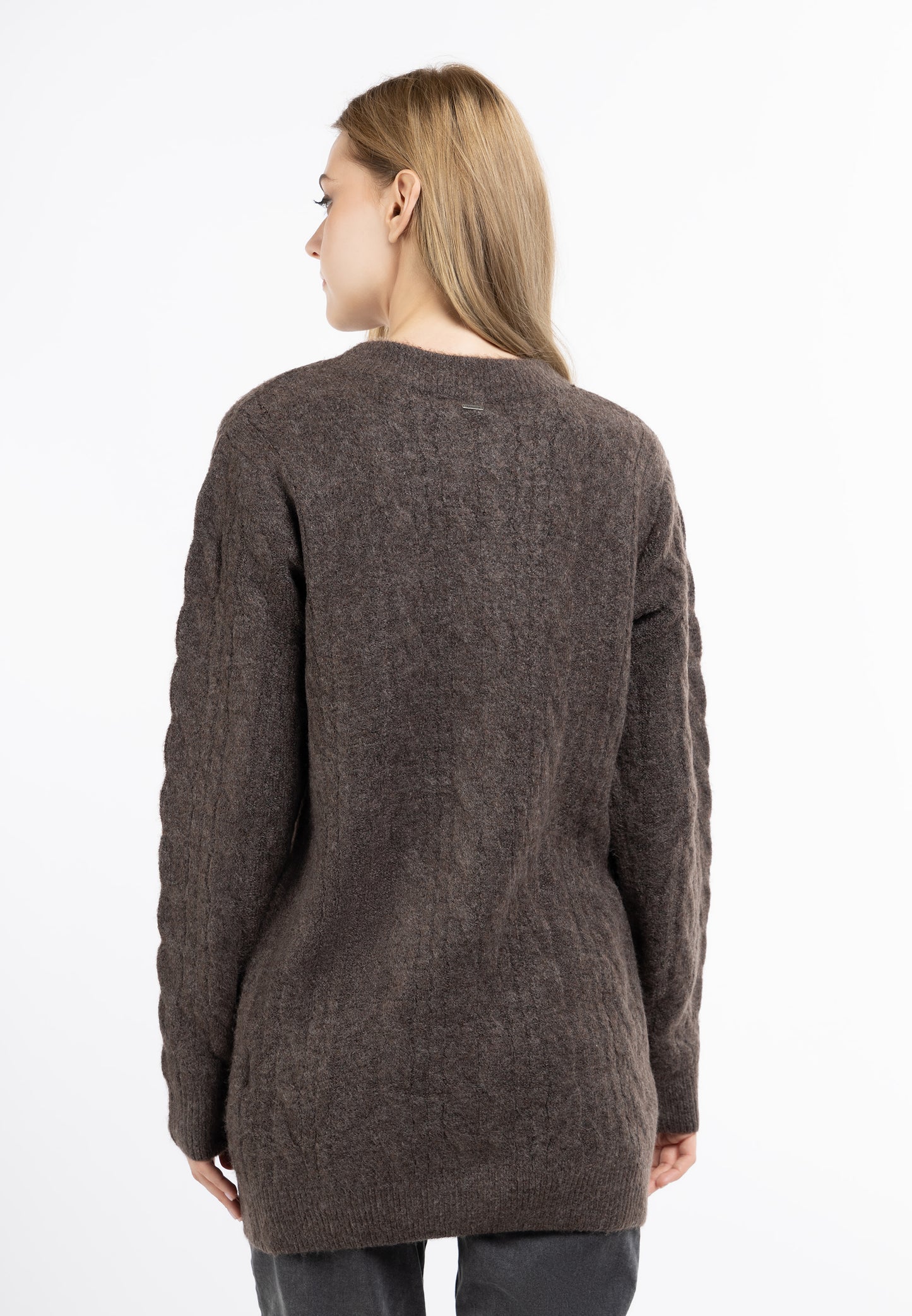 DreiMaster Vintage Damen Strickjacke mit Knopf