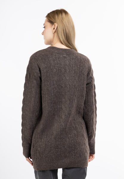 DreiMaster Vintage Damen Strickjacke mit Knopf