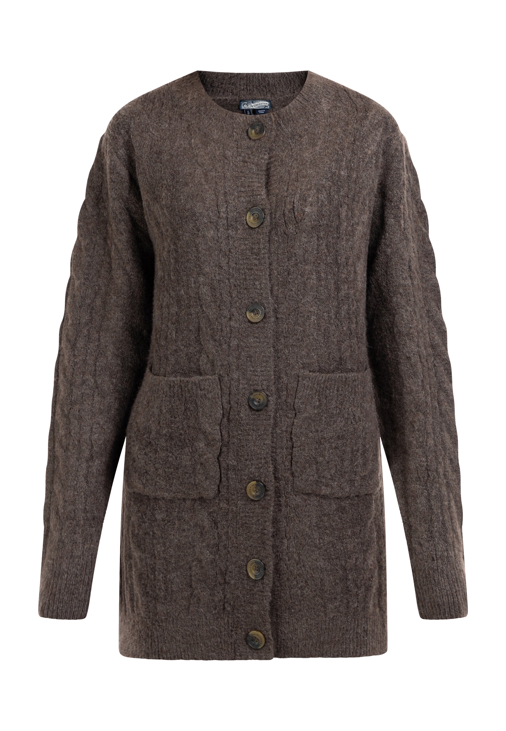 DreiMaster Vintage Damen Strickjacke mit Knopf