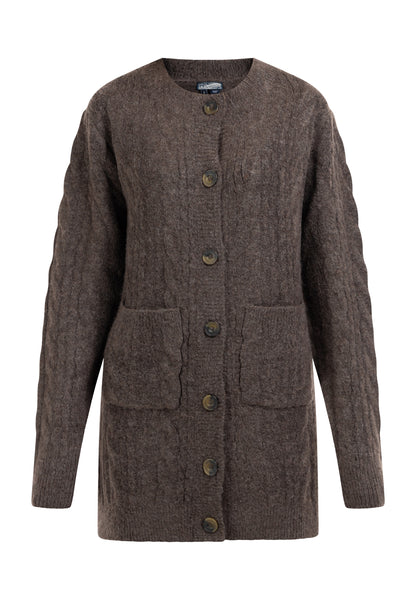 DreiMaster Vintage Damen Strickjacke mit Knopf