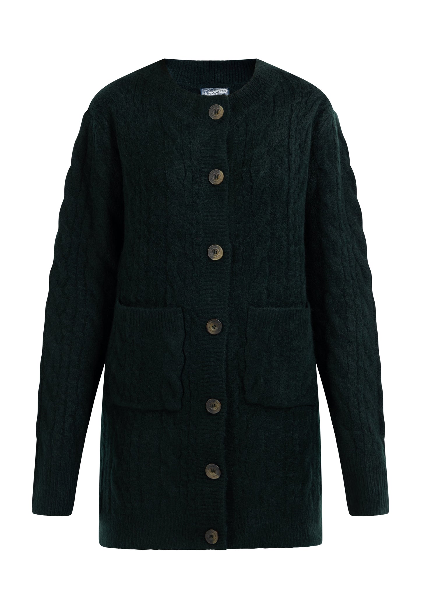 DreiMaster Vintage Damen Strickjacke mit Knopf