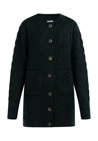 DreiMaster Vintage Damen Strickjacke mit Knopf