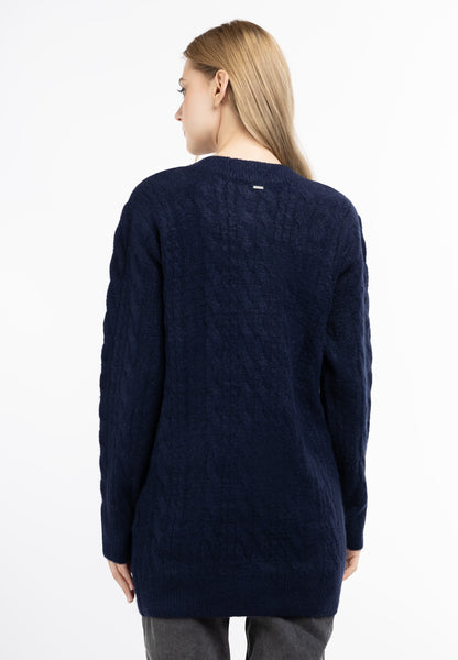 DreiMaster Vintage Damen Strickjacke mit Knopf
