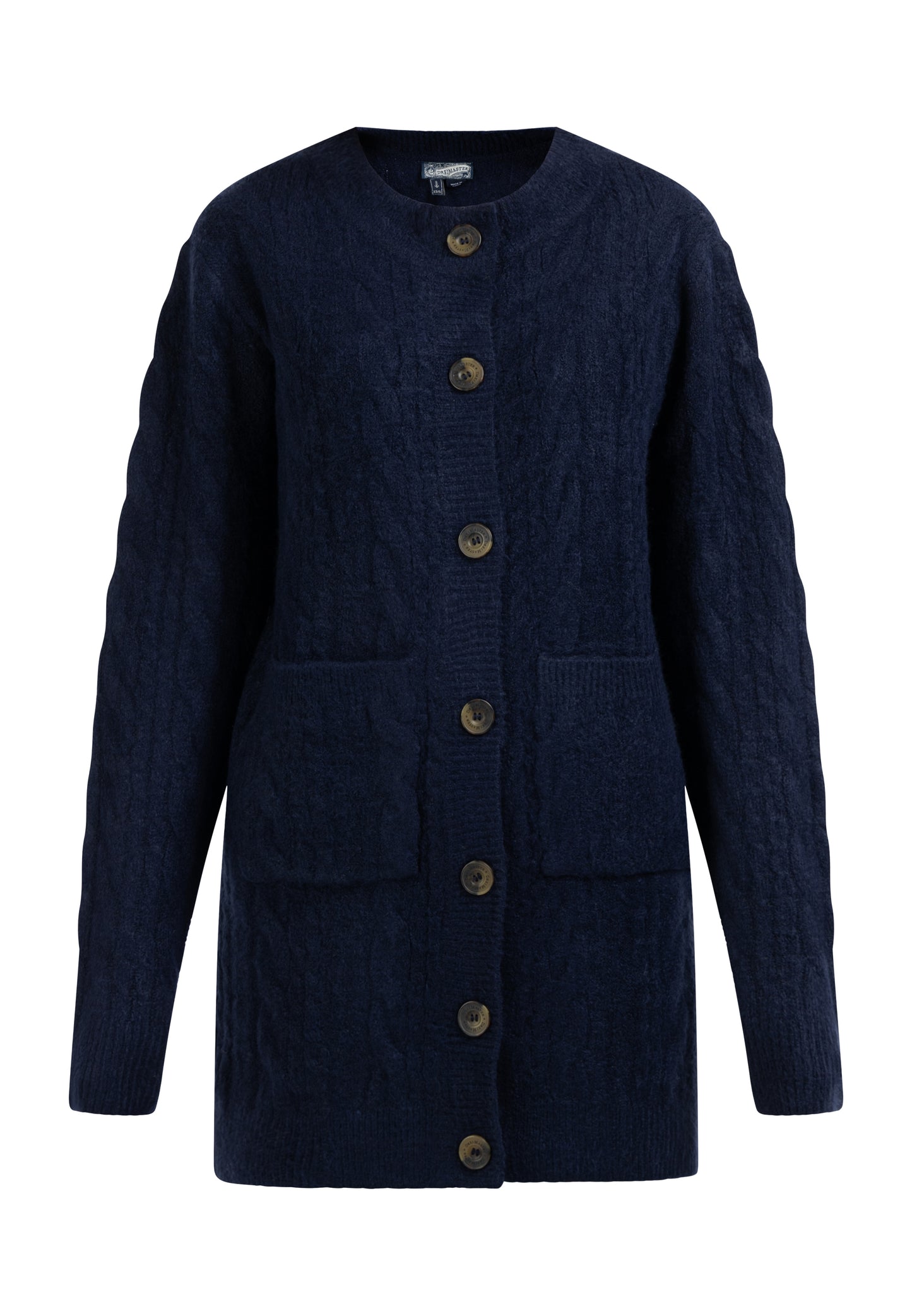 DreiMaster Vintage Damen Strickjacke mit Knopf