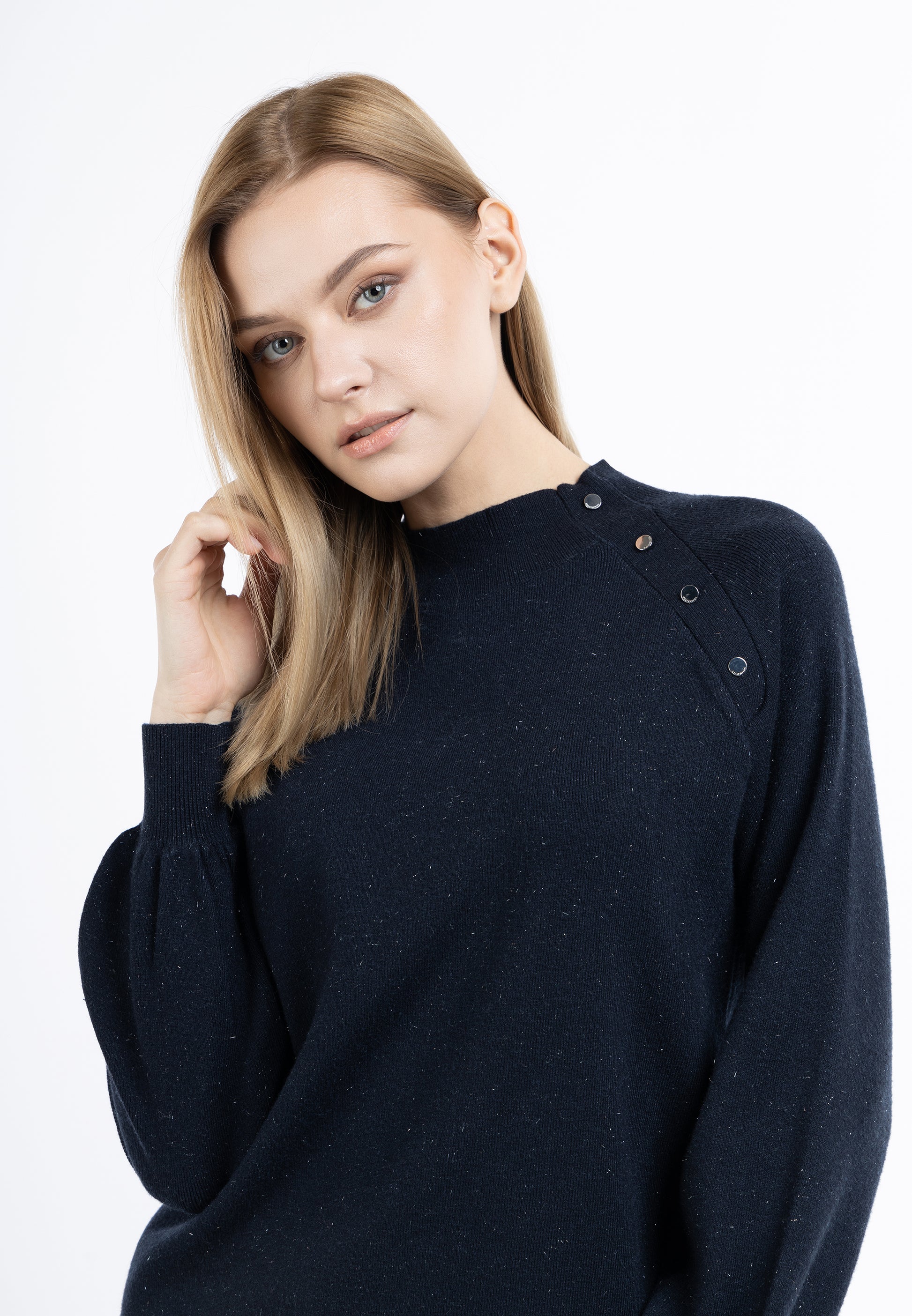 DreiMaster Klassik Damen Rollkragenstrickpullover
