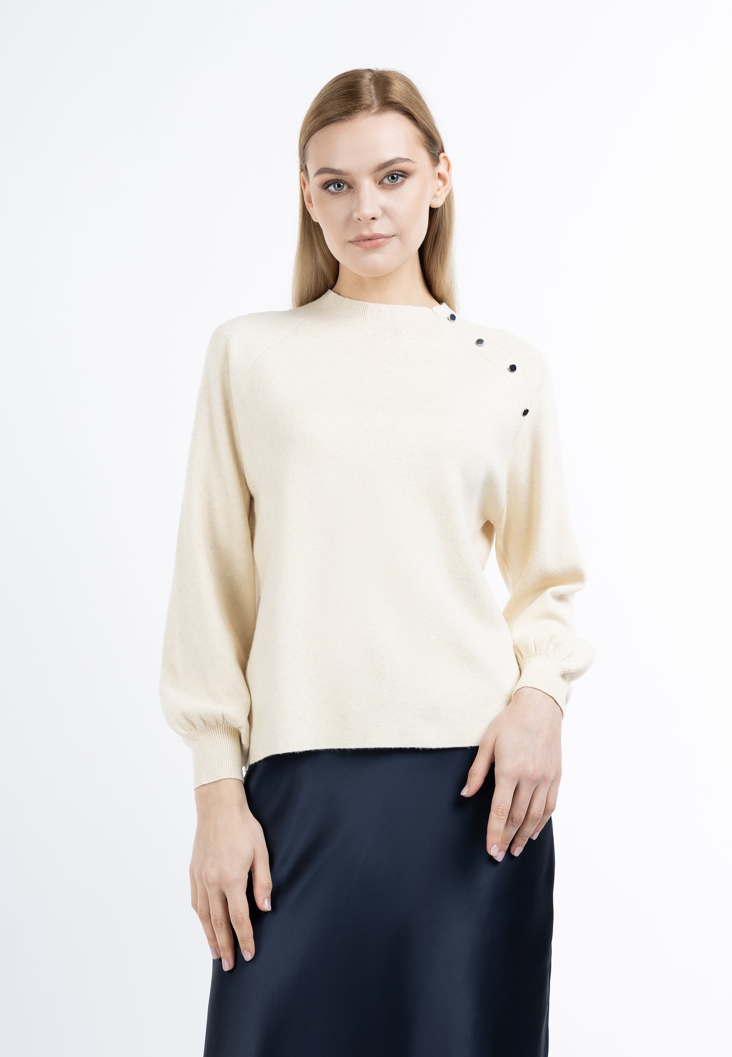 DreiMaster Klassik Damen Rollkragenstrickpullover