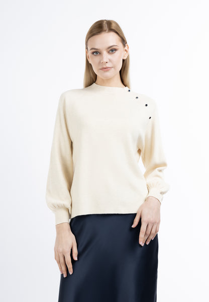 DreiMaster Klassik Damen Rollkragenstrickpullover