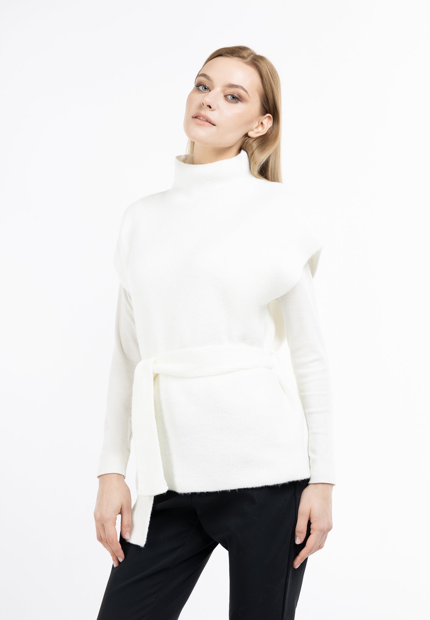 DreiMaster Klassik Damen-Strickponcho