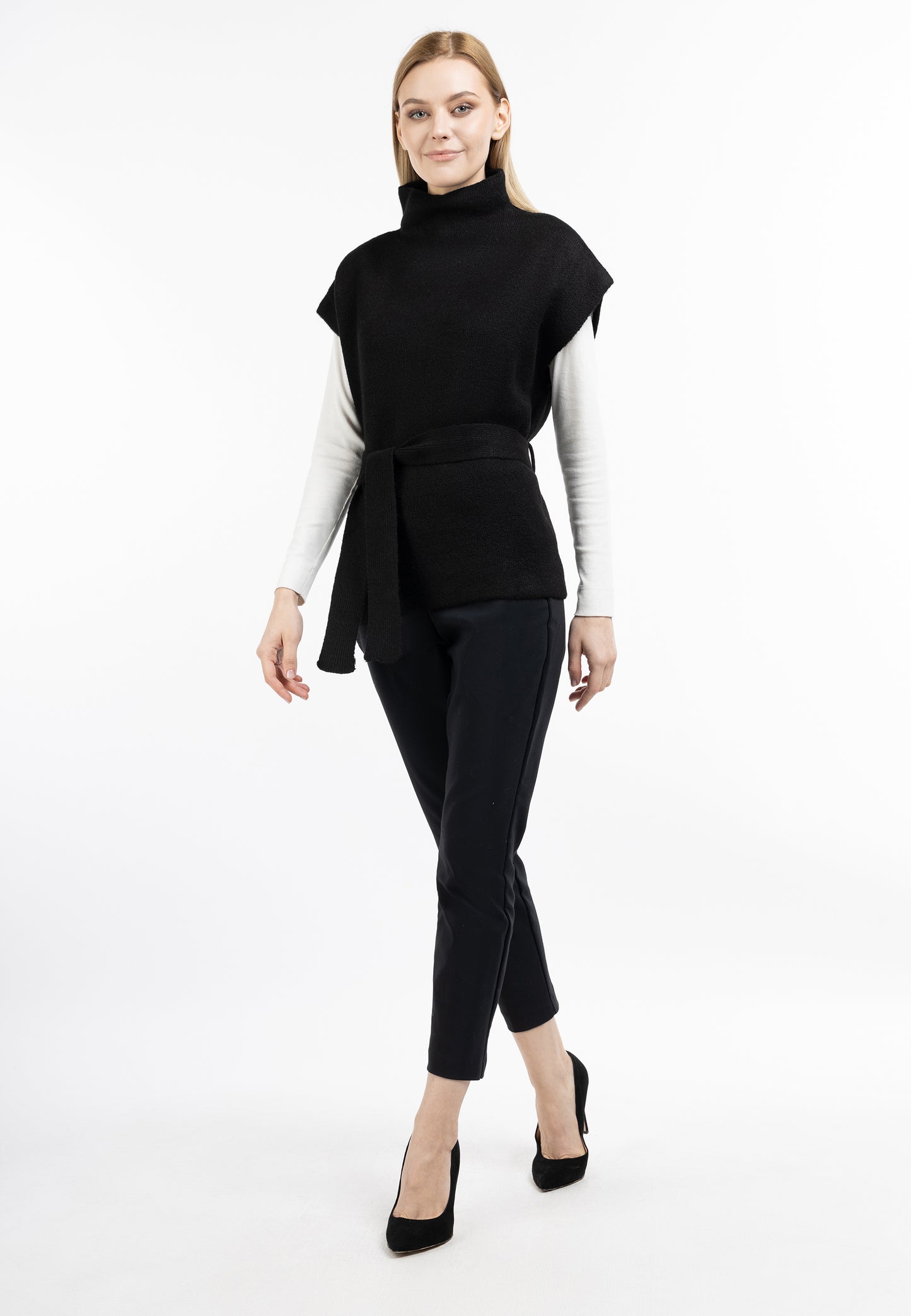 DreiMaster Klassik Damen-Strickponcho
