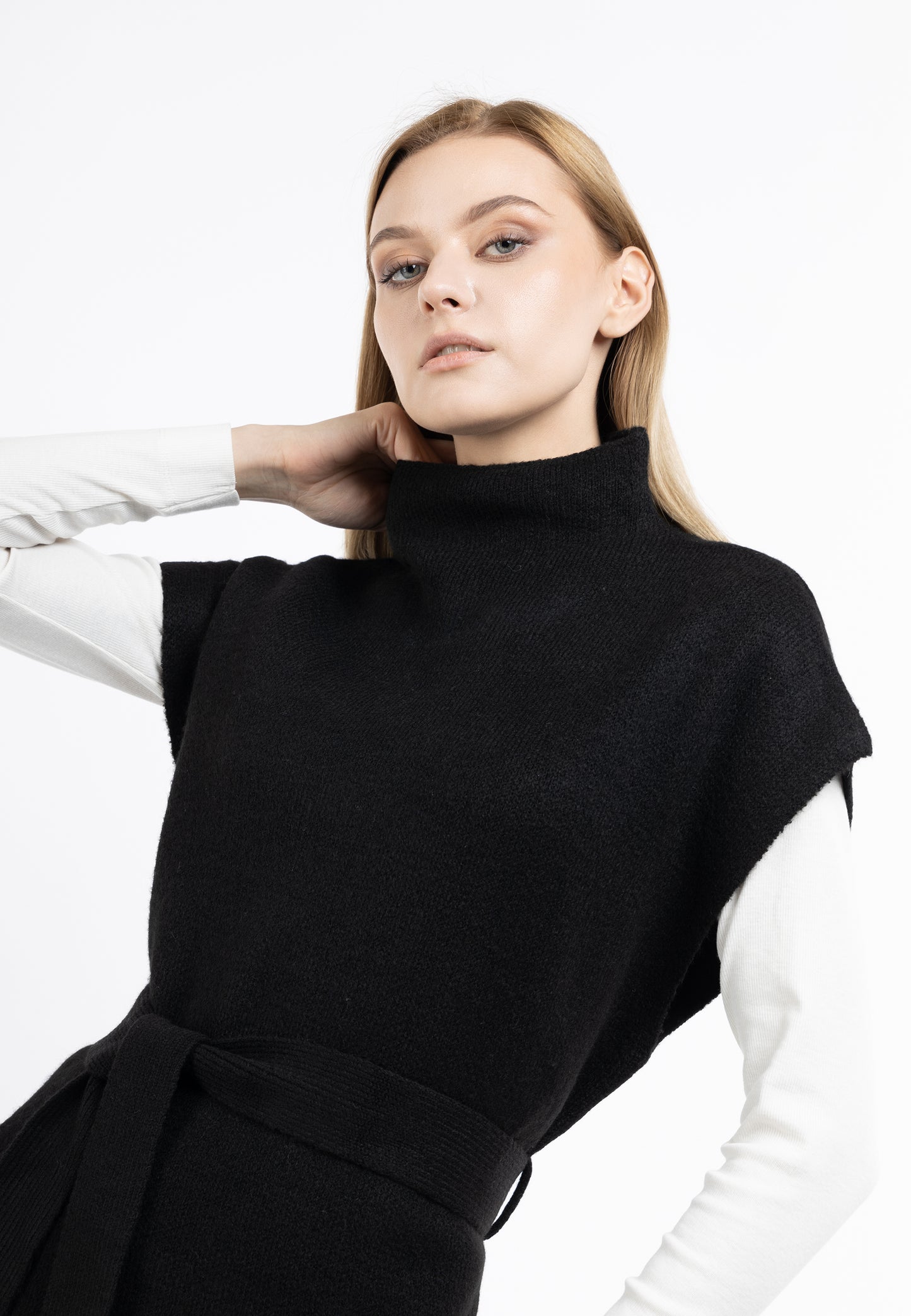DreiMaster Klassik Damen-Strickponcho
