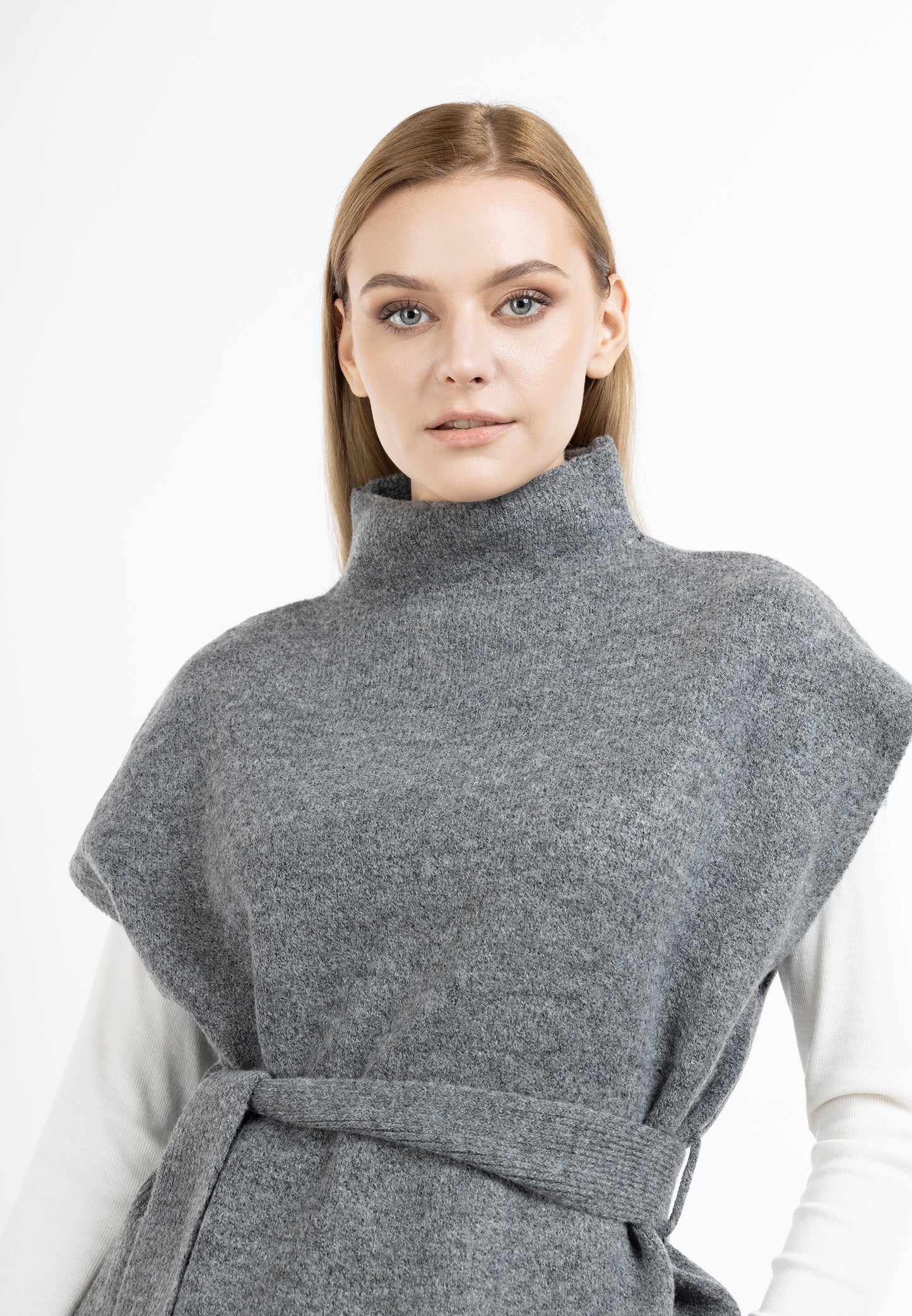 DreiMaster Klassik Damen-Strickponcho