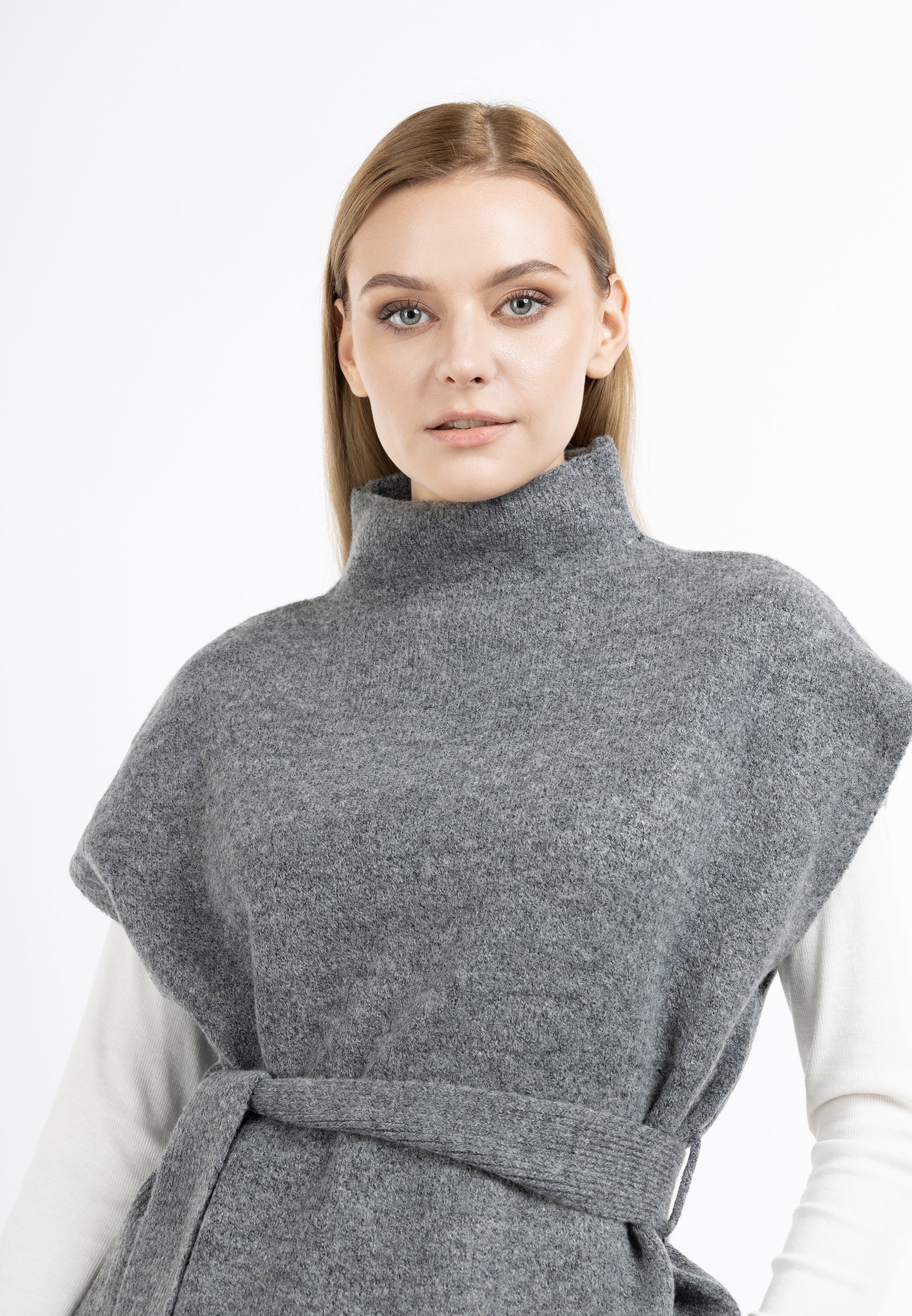 DreiMaster Klassik Damen-Strickponcho